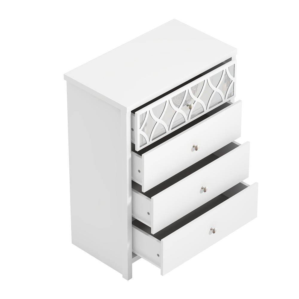 Ariana mirrored 4 drawer chest discount