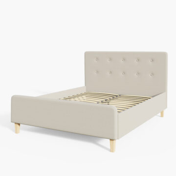 Helsinki Beige 5′ King Size Ottoman Storage Bed