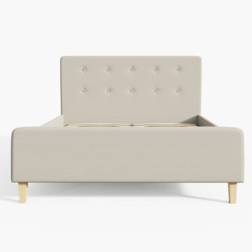 Helsinki Beige 5′ King Size Ottoman Storage Bed