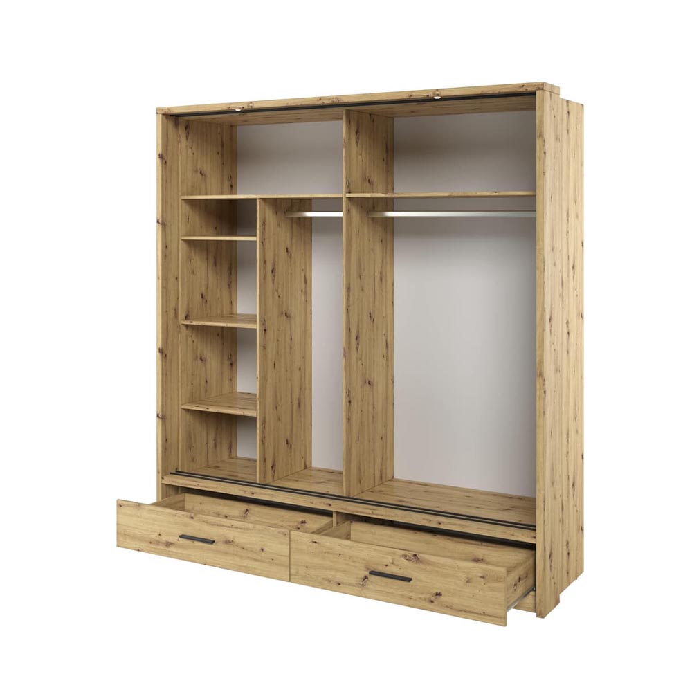 Durango 200cm Sliding Door Wardrobe | Artisan Oak