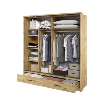 Durango 200cm Sliding Door Wardrobe | Artisan Oak
