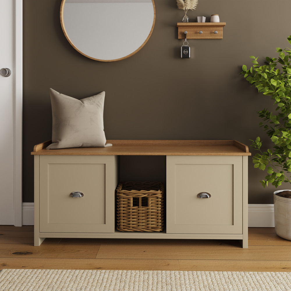 Fife Cream 2 Door Shoe Bench