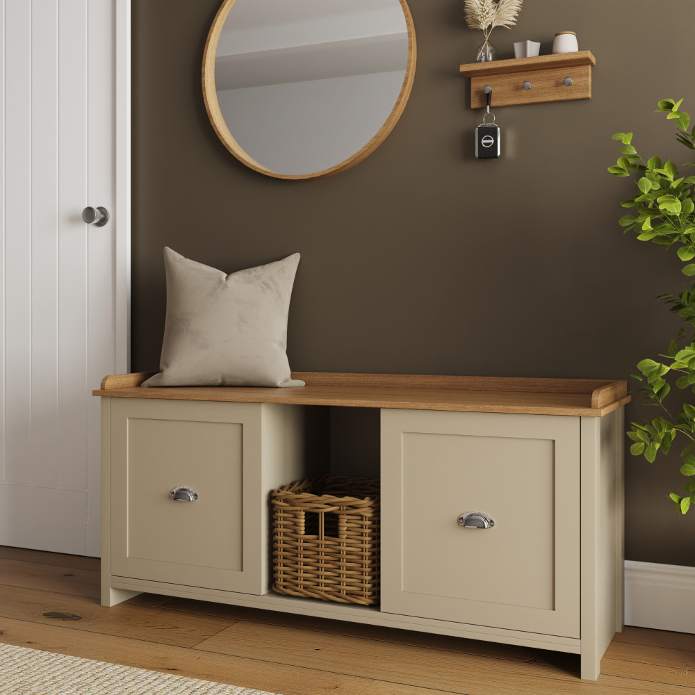 Fife Cream 2 Door Shoe Bench
