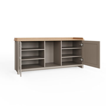 Fife Grey 2 Door Shoe Bench