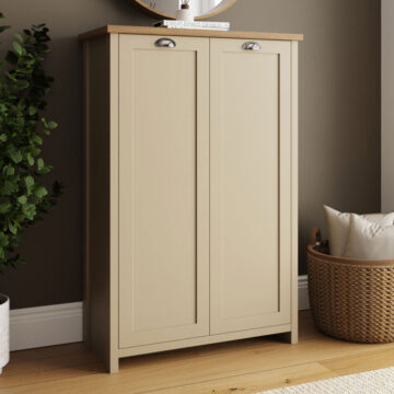 Fife Cream 2 Door Shoe Cabinet