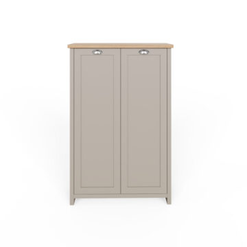 Fife Grey 2 Door Shoe Cabinet