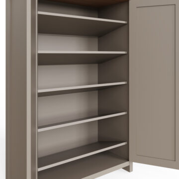 Fife Grey 2 Door Shoe Cabinet