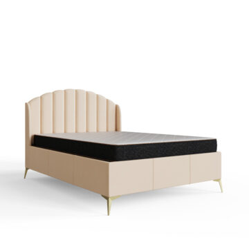 Haikou 4’6 Double End Lift Ottoman Storage Bed | Oak Finish