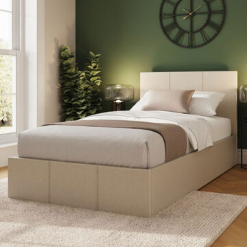 Marikina Cream 3' Side Lift Single Ottoman Bed