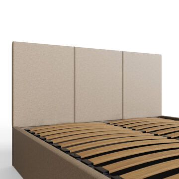 Marikina Cream 5′ Side Lift King Size Ottoman Bed