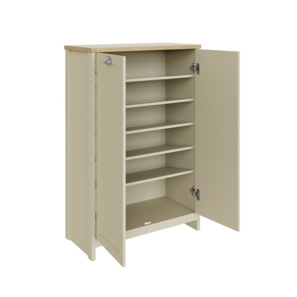 Fife Cream 2 Door Shoe Cabinet | Assembly Required