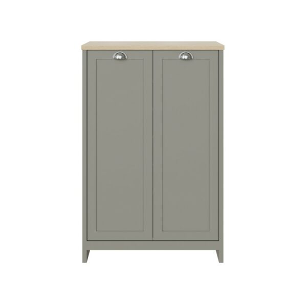 Fife Grey 2 Door Shoe Cabinet | Assembly Required