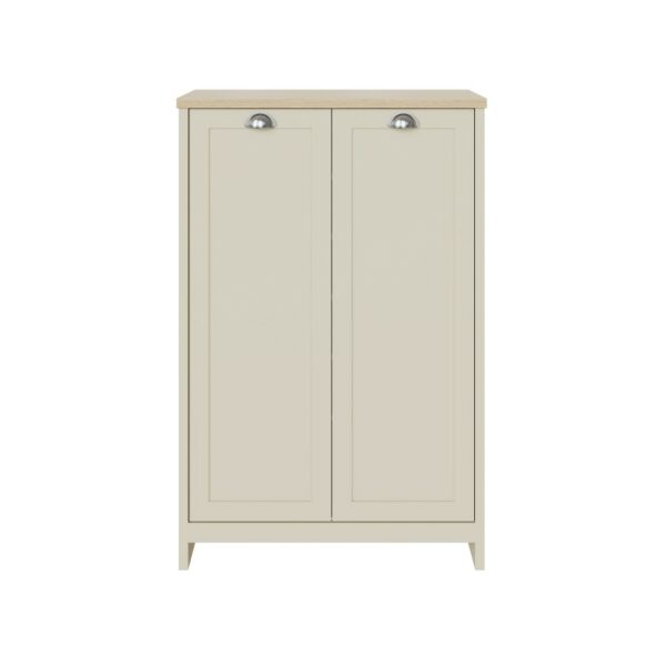 Fife Cream 2 Door Shoe Cabinet | Assembly Required
