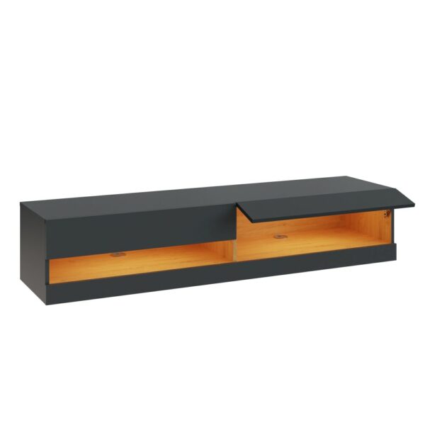 Garcia 150cm Wall TV Unit with LED | Assembly Required Grey