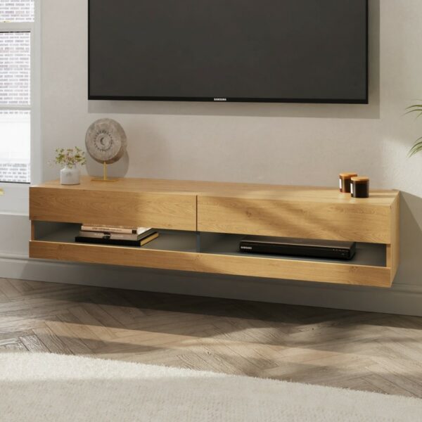 Leon 150cm Wall TV Unit with LED