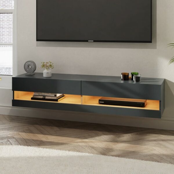 Leon 180cm Wall TV Unit with LED