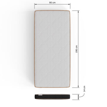Sleepy Castle White Single Bonnell Spring High Quality Durable Mattress