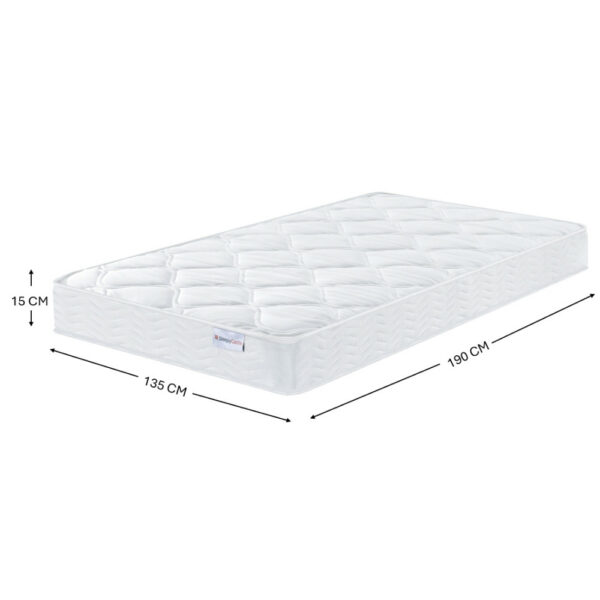 White Sleepy Castle Bonnell Spring High Quality Durable Mattress | Assembly Required
