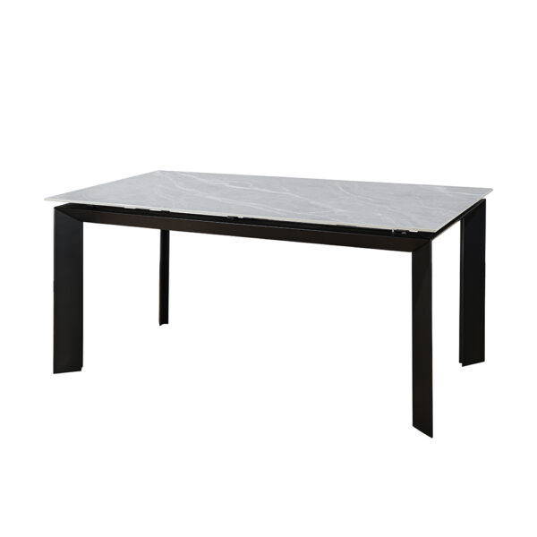 Dayton Armando Ceramic Argento Grey - 160-220cm Extending Dining Table | Matt Finish | Assembly Required