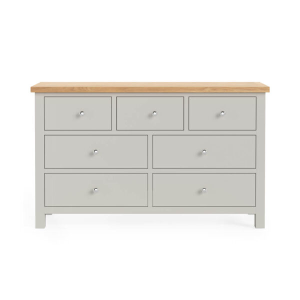 Hartside Grey 3 Over 4 Chest of Drawers | Fully Assembled