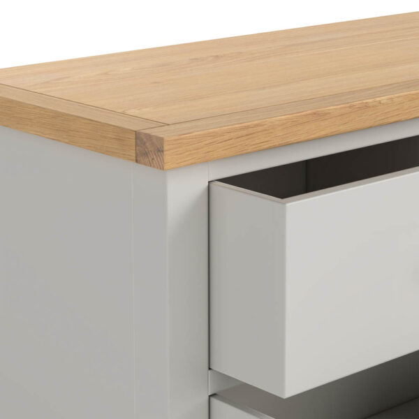 Hartside Grey 5 Drawer Tallboy | Fully Assembled | Clearance