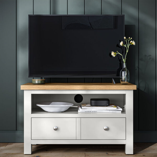 Hartside Grey Small TV Unit | Fully Assembled | Clearance