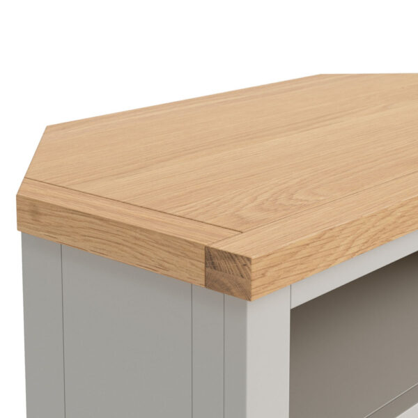 Hartside Grey Corner TV Unit | Fully Assembled