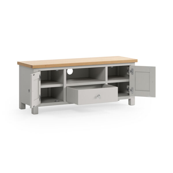 Hartside Grey Large TV Unit | Fully Assembled | Clearance