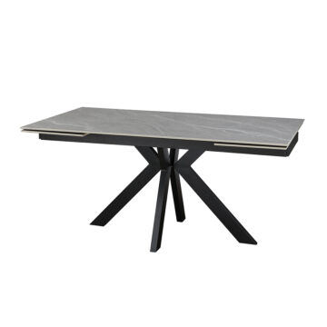 Dayton Marco Ceramic Argento Grey 160 – 200 – 240cm Extending Dining Table | Matt Finish