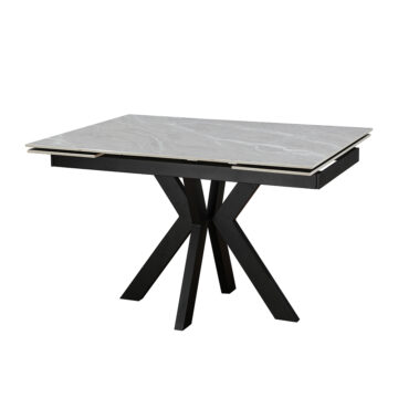 Dayton Vito Ceramic Argento Grey 120 – 150 – 180 cm Extending Dining Table | Matt Finish