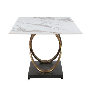 Dayton Mattia Ceramic Pierre Dawn – Fixed Dining Table | Gloss Finish