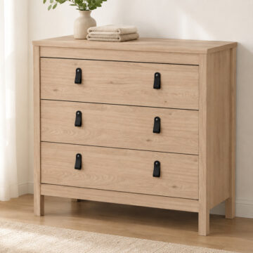 Seville Chest 3 drawers in Jackson Hickory Oak
