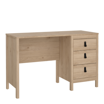 Seville 3 Drawer Desk | Jackson Hickory Oak