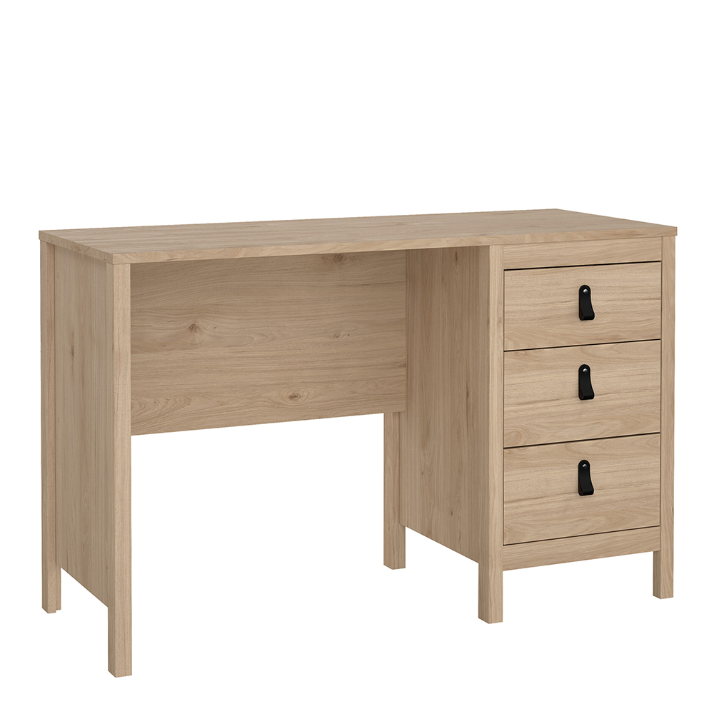 Seville 3 Drawer Desk | Jackson Hickory Oak