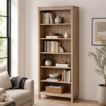 Ronda Bookcase in Jackson Hickory Oak