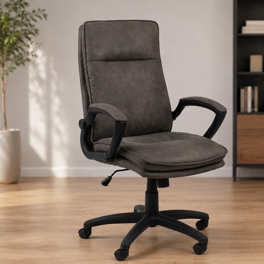 Brad Swiverl Desk chair with Armrest in Black