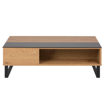 Azalea Coffee Table in Black & Oak