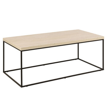 Barossa Coffee Table in Light Oak and Black