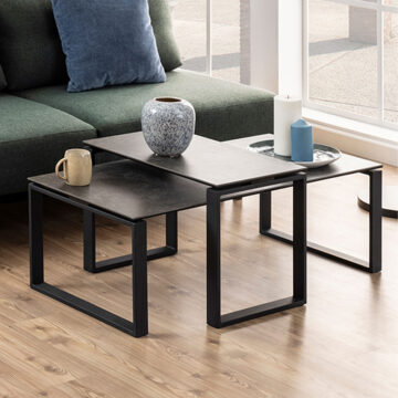 Katrine Coffee Table Set in Black