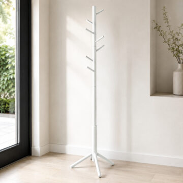 Bremen White Coat Stand