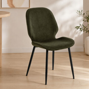 Femke Dining Chair in Olive Green