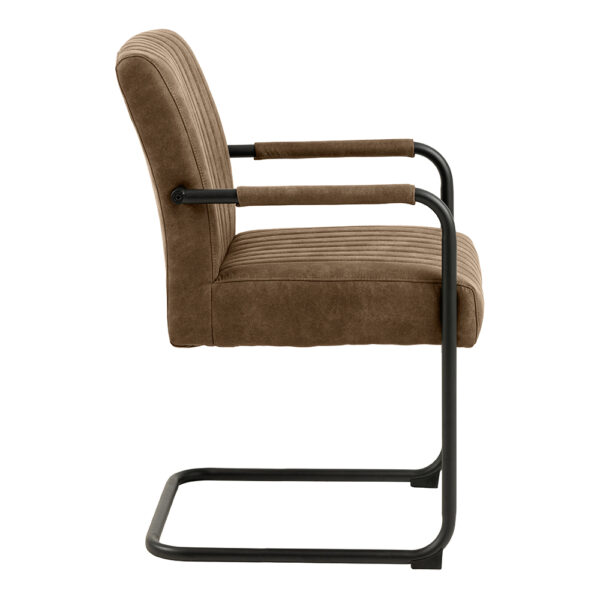 Adele Dining Chair in Light Brown Fabric Set of 2 | Assembly Required