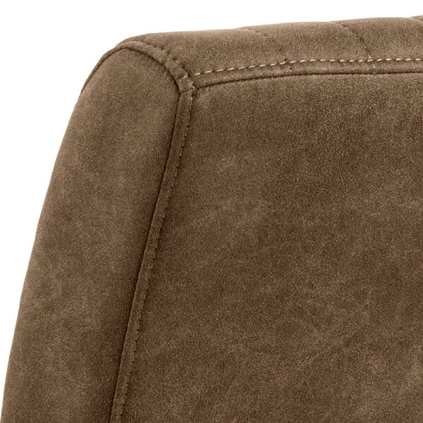 Adele Dining Chair in Light Brown Fabric Set of 2 | Assembly Required