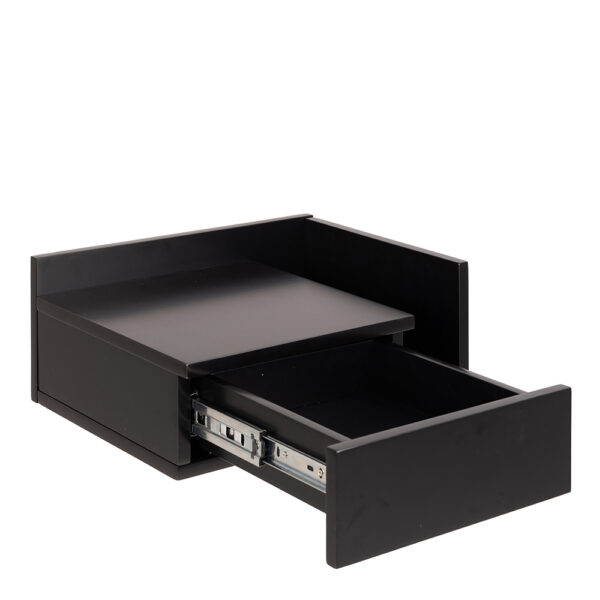 Ashlan Bedside Table in Black | Assembly Required