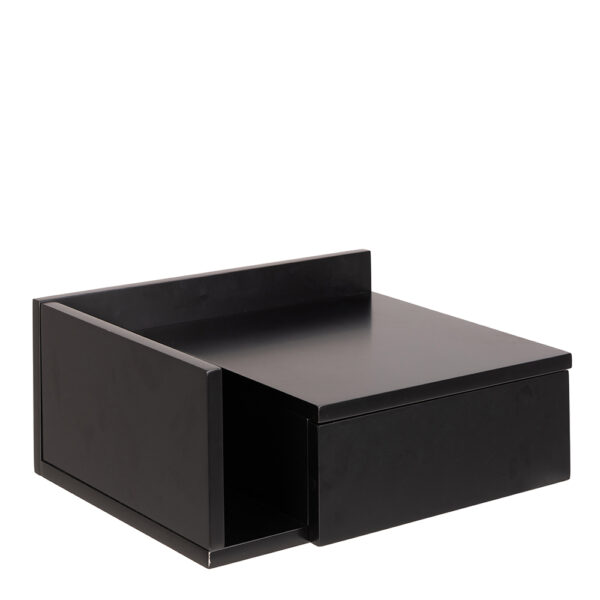 Ashlan Bedside Table in Black | Assembly Required