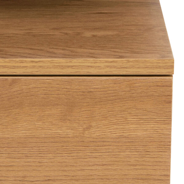 Ashlan Bedside Table with 1 Drawer in Oak | Assembly Required