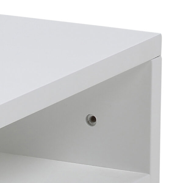 Ashlan Bedside Table with 1 Drawer in White | Assembly Required