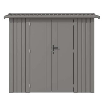 Oakworld Alfresco Brentvale Premium Apex Metal Shed 8x4 | Oak World