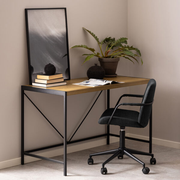 Bahamas Office Desk and Black and Oak | Assembly Required