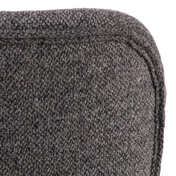 Batilda Dining Chairs with Grey Fabric and Oak Set of 2 | Assembly Required